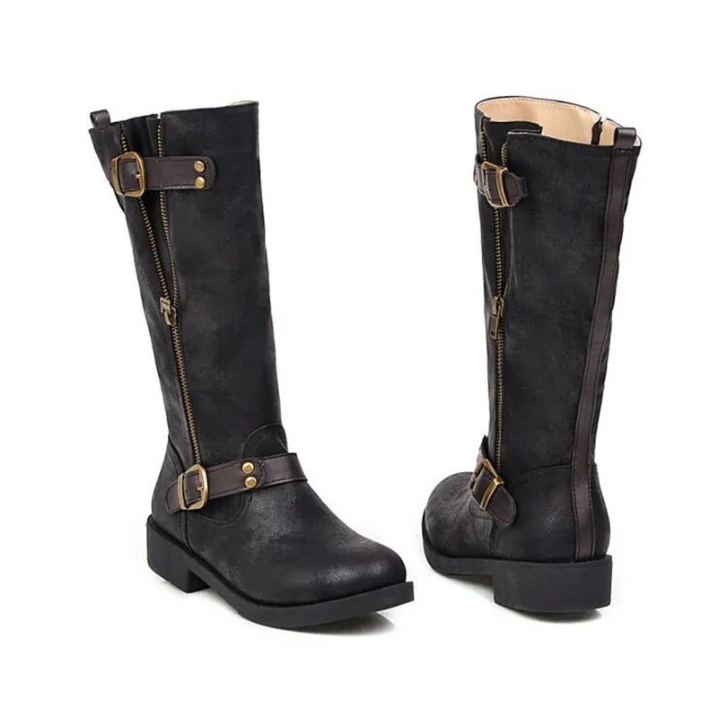 BBZAI New pattern Superior quality shoes woman Fashion 3cm Fur-in-one warm boots Pumps Round Toe Women's Boots USA 3-11 12
