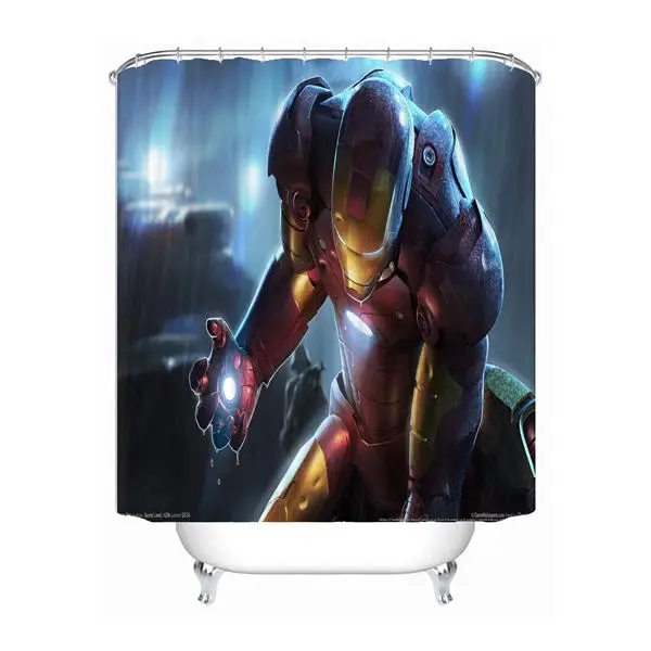 Shower Curtain Пользовательские Marvel Дэдпул Халк душевая занавеска Mildewproof водонепроницаемый полиэстер различные размеры#0421-21-09 - Цвет: Shower Curtain
