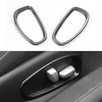 

Seat Adjustment Button Ring Trim Stickers For Chevrolet Camaro 2017+ Car Inner ABS Cover Carbon Fiber Accessories Stylings
