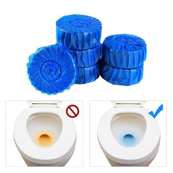 

10pcs Blue Bubble Toilet Cleaner Automatic Flushing Toilet Spirit Toilet Cleaner Deodorizer For Bathroom Cleaning Fragrance