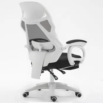 

Black-and-white Computer Chair Household Electric Competitive Chair Game Chair Ergonomics Chair Back Revolving Chair Office Chai