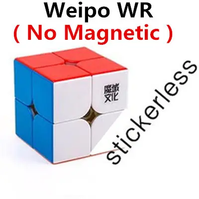 wr stickerless MoYu Weipo WRM Магнитный 2x2x2 магический скоростной куб Wr M Профессиональные карманные Кубики-головоломки Cubo Magico Развивающие игрушки для детей - Цвет: wr stickerless