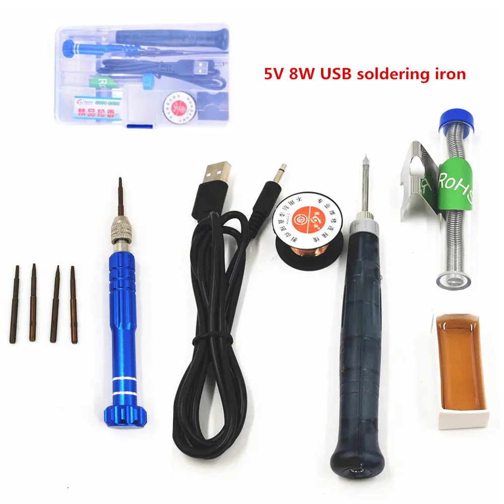 5V 8W USB Soldering Iron Wireless Charging soldering station Mini portable Battery Soldering Iron with USB Welding Tools