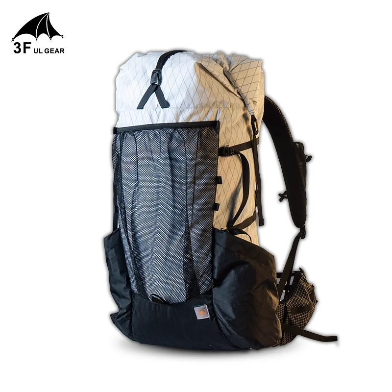 XPAC White S 3F UL GEAR сверхлегкий рюкзак с рамой YUE 45+ 10L для походов и кемпинга, легкий походный рюкзак для мужчин и женщин - Цвет: XPAC White S