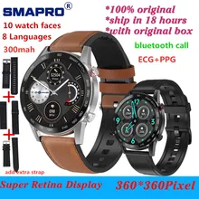 Montre connectée DT95, IP68, avec Bluetooth, résolution 360x360, PGG + ECG, moniteur de fréquence cardiaque et de sommeil, alarme, appel, VS mr16 L13 DT78