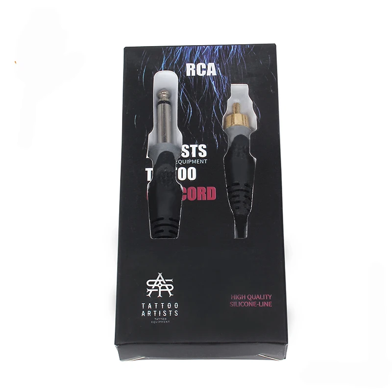 Поставка татуировки RCA силиконовый зажим шнур черный резиновый силиконовый зажим для татуировки шнур для татуировки