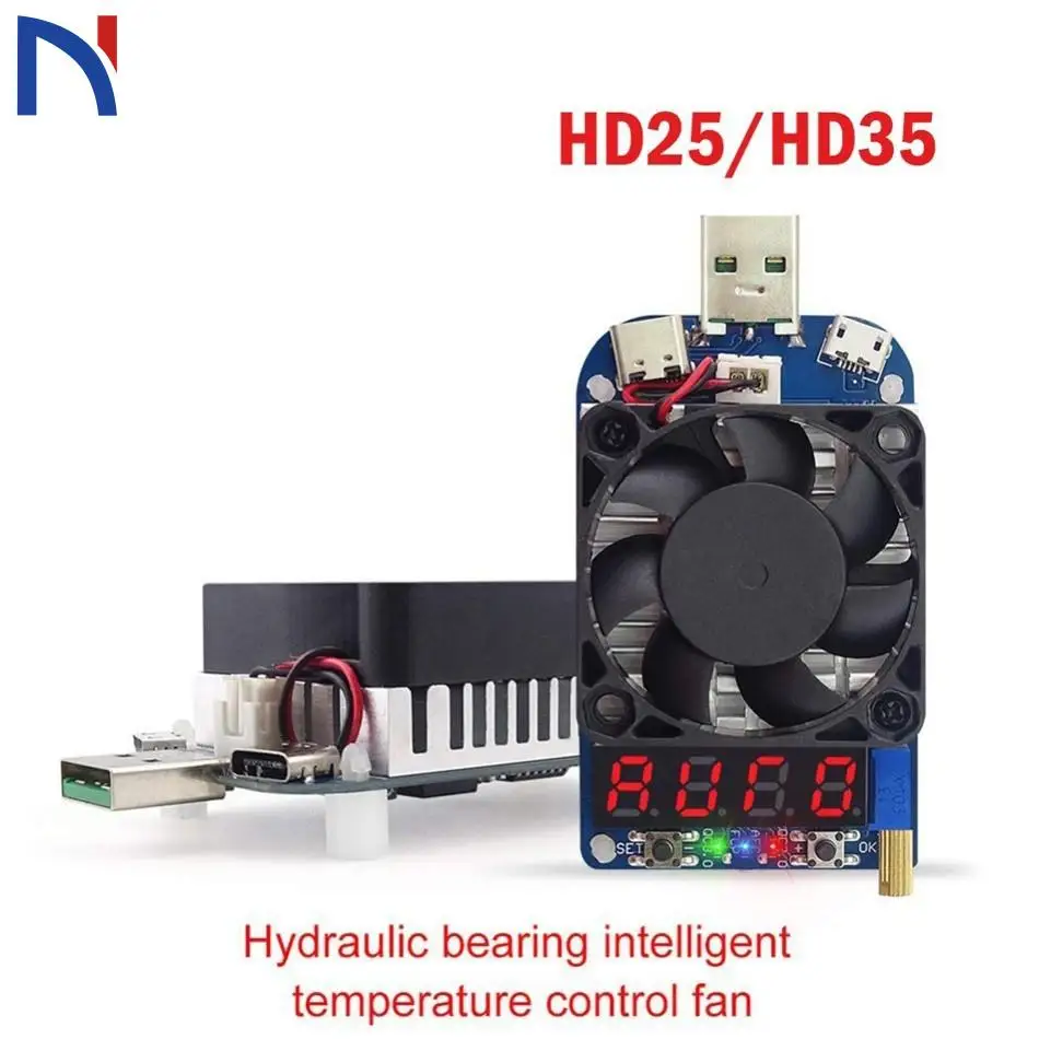 HD25 HD35 триггер QC2.0 QC3.0 Электронный USB нагрузочный резистор разрядный аккумулятор тест регулируемое напряжение тока 25 Вт 35 Вт