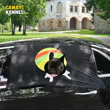 CAWAYI питомник для собак, защита для окон автомобиля, занавески для домашних животных, боковое окно, солнечный свет, отвисание от солнца, дождевик, занавески D1402