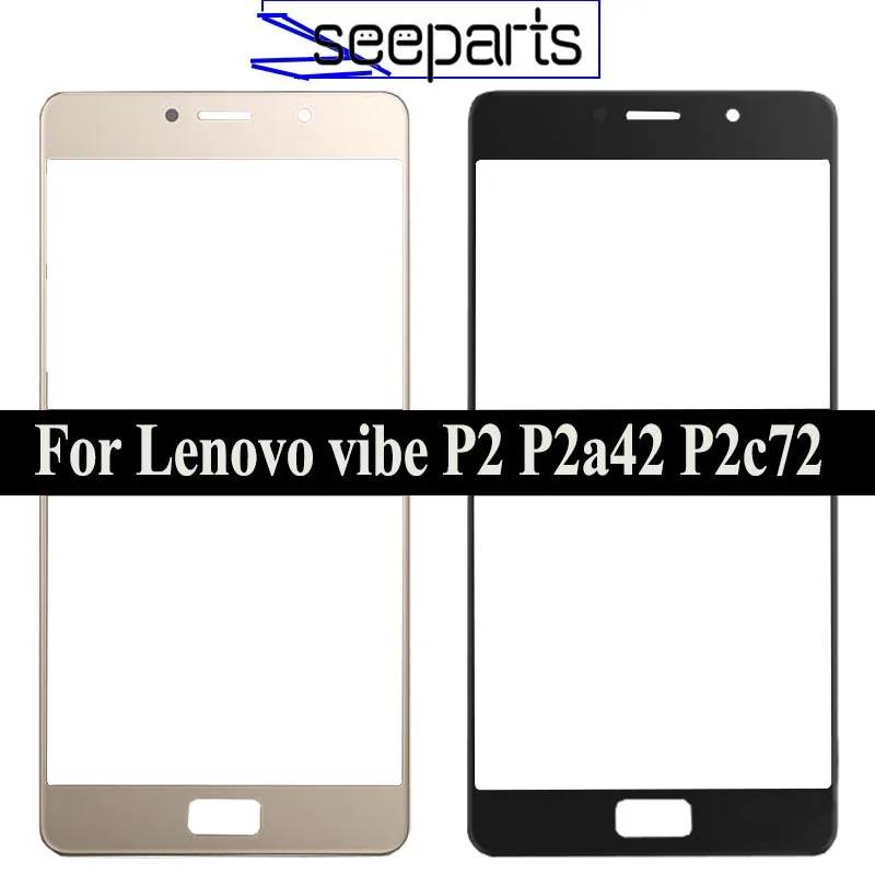

New Lenovo vibe P2 P2a42 P2c72 Outer Glass Lens Touch Panel Cover Replacement 5.5'' For Lenovo Vibe P2 Front Screen Lens