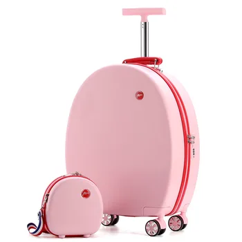 

20''Rolling luggage set children suitcase with wheels kid trolley bag girl's travel cabin carry on luggage cartoon Cute box Cute