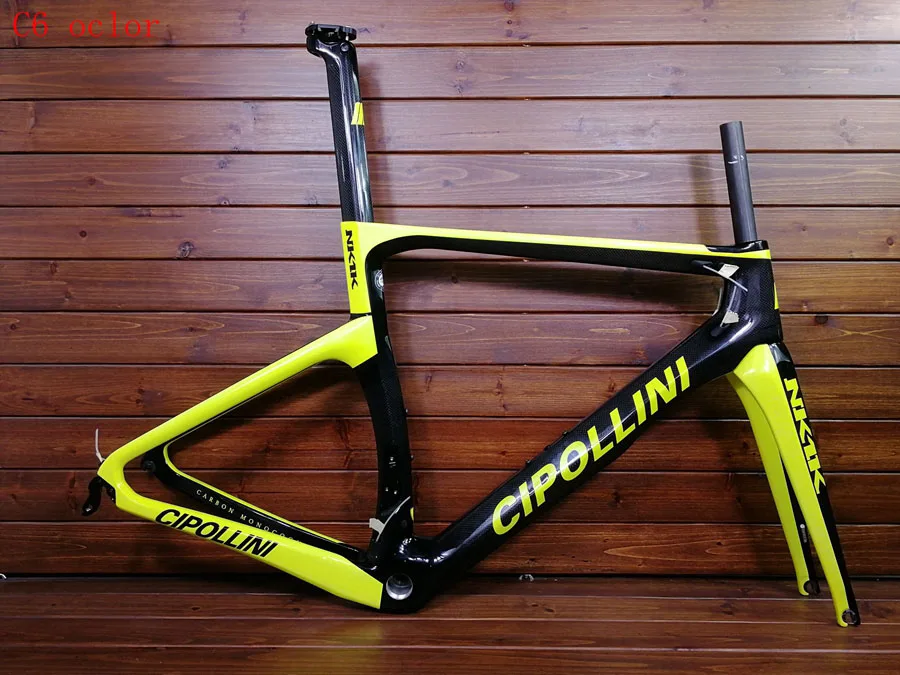 Топ Cipollini NK1K T1100 3K тканевая карбоновая велосипедная Рама гоночная карбоновая рама для дорожного велосипеда V обод тормоза или дисковый тормоз велосипеда