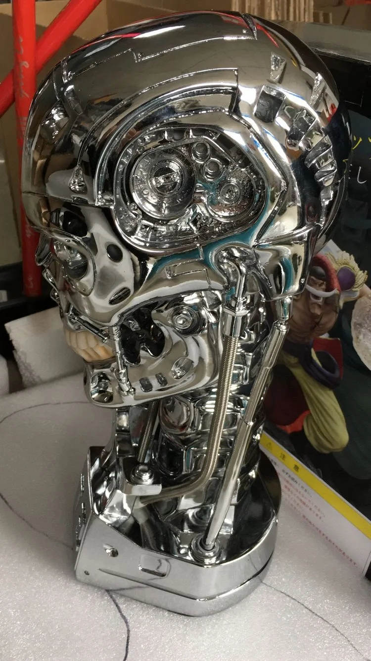 T800 T2 череп Терминатор фигурка эндоскелетон подъемный Размер Бюст Смола Реплика