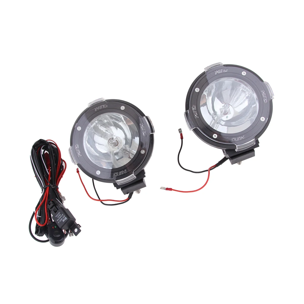 2Pcs 4Inch Motorcycle Driving Light 100W LED Fog Lamp Spot Lights Work Lights