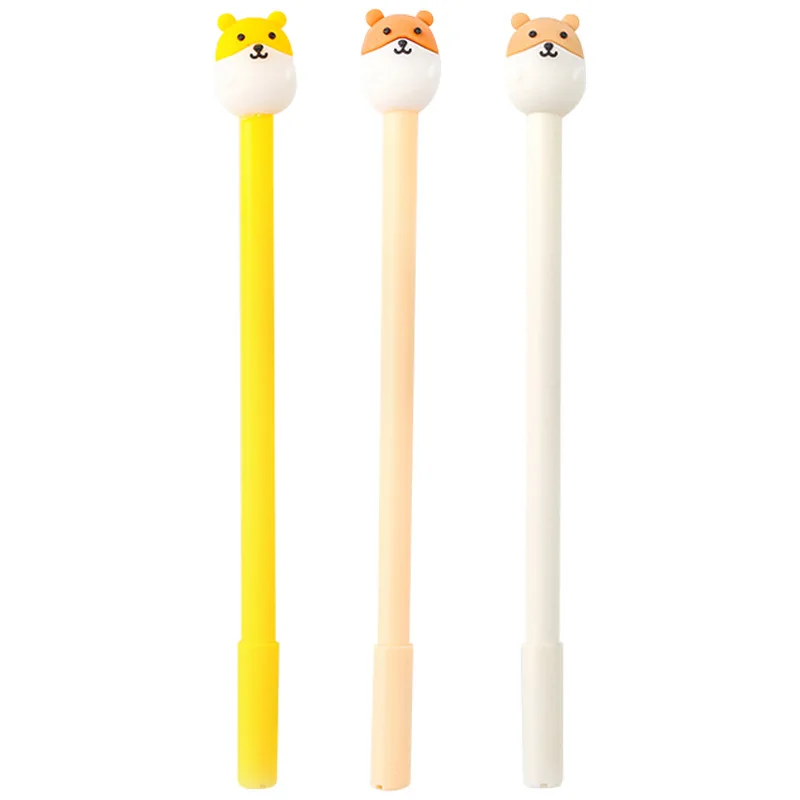 36PS Creative Cartoon Hamster Gel Pen 0.5mm Silicone Cute Soft Girl's Heart Ball Stationery | Канцтовары для офиса и дома