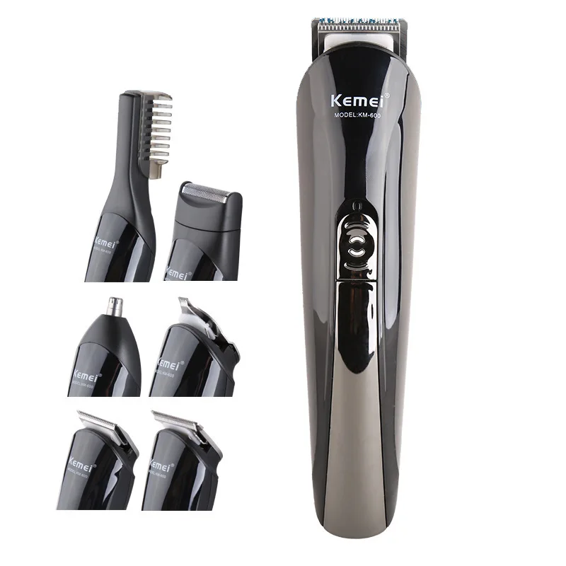 

Kemei barber razor knife eyebrow trimming knife nose hair electric push cutting razor 7 in 1