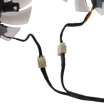 

2Pcs T128010SM 75mm 3Pin Cooling Fan for GTX 460 465 560 Ti 580 650 750Ti GT440 GT610 GT730 Graphics Card Cooler Fan