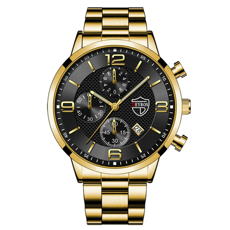 Fashion Men's Sports Watches Stainless Steel Analog Quartz Wristwatch Male Business Luminous Clock Luxury Casual Silver Bracelet 