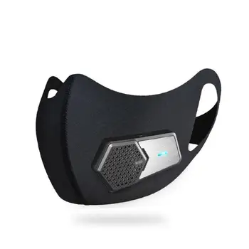 Умные пылезащитные и противотуманные маски Pm2.5 дыхательный клапан Kn95 электрическая маска 3D Силиконовое уплотнение эластичная Антибактери...