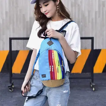 

Waterproof Nylon Backpacks Fashion Small Backpack for Girls Women Chest pack Bag Travel Bag Femme