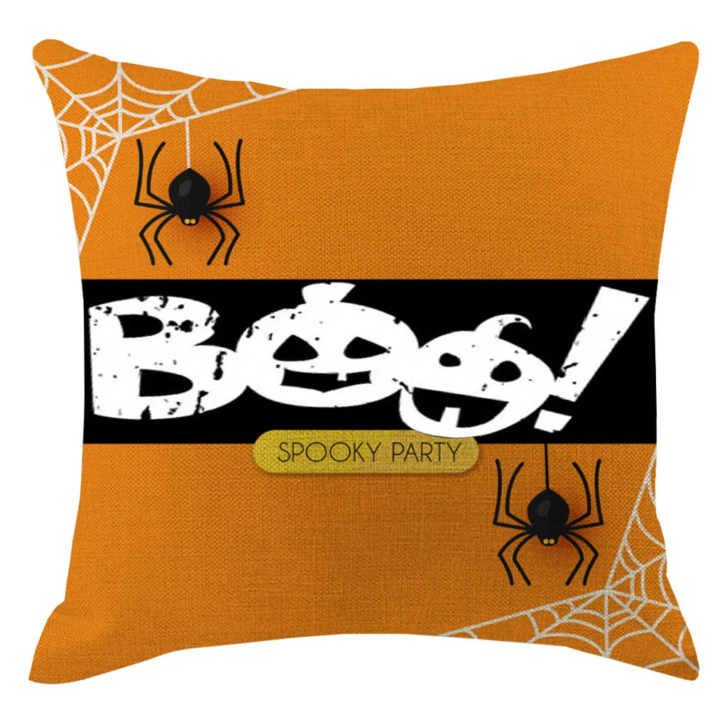 Pillow cover set 4PCS Halloween Pumpkin print Pillow Cover Pillowcases Decorative Sofa Pillow Cushion Cover Pillow cover 45x45cm