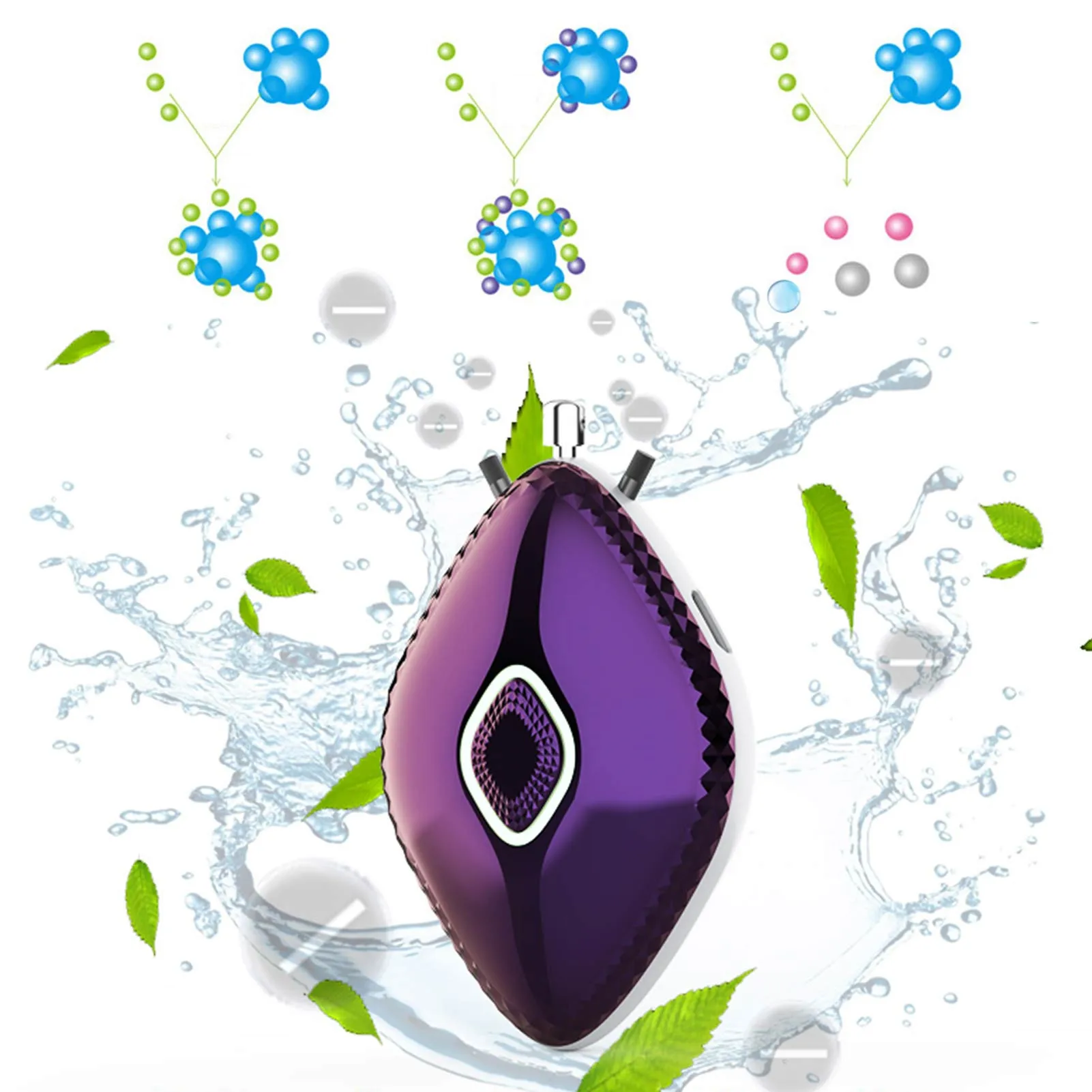 

Portable Hanging Neck Necklace Type Air Fresher USB Charging Household Air Purifier Negative Ion Rechargeable Air Fresher