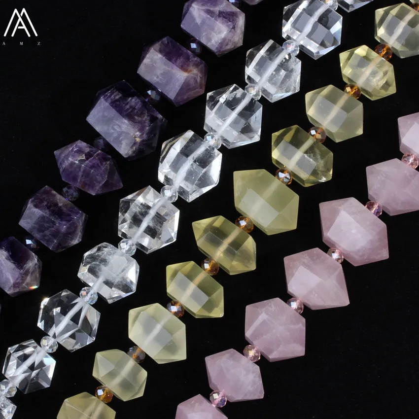 Приблизительно 15 шт./прядь натуральные аметисты кварцевый кристалл двойной