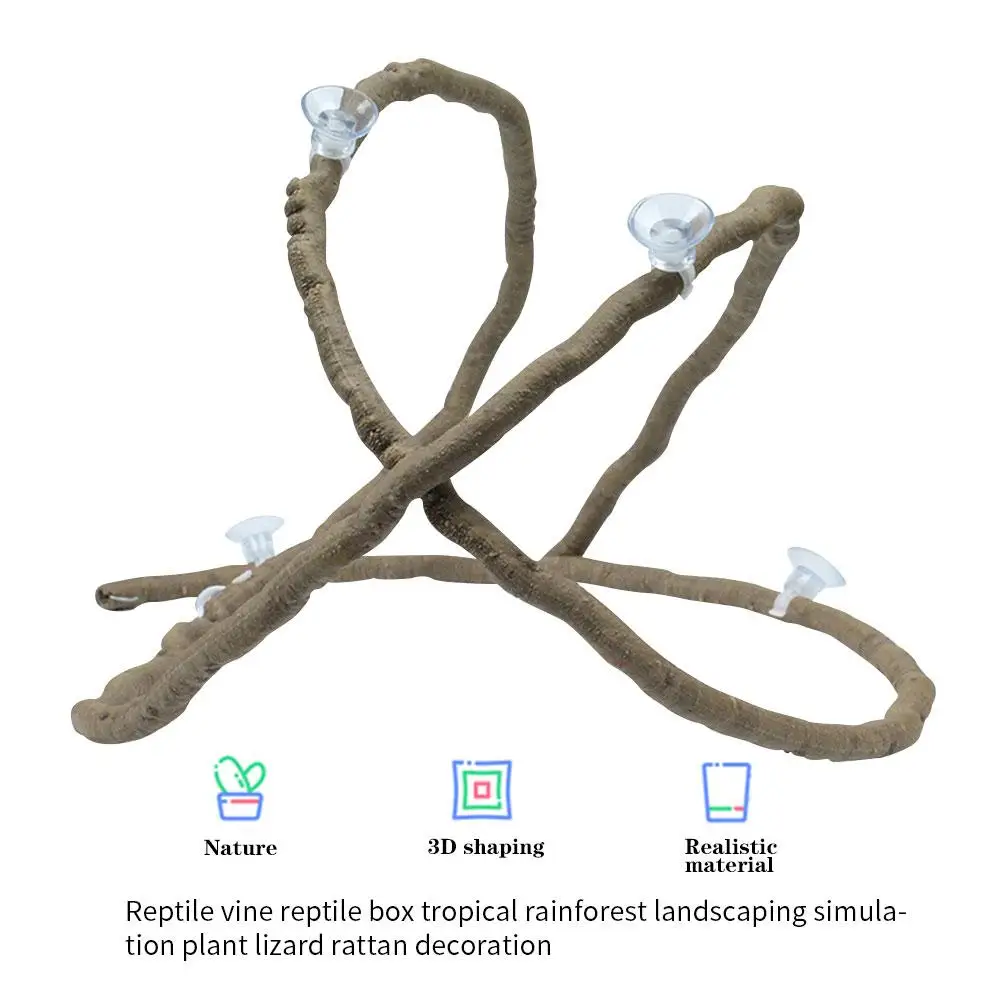 Рептилия Декор жилища ящерица Хамелеон ящик для рептилий тропический лес Ландшафтный Материал Моделирование завод ротанга моделирование