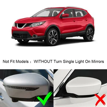 

Chrome Rear View Mirror Cover-Side Mirror Cover Cap for Qashqai X-Trail Murano Rogue Pathfinder 2014-2020