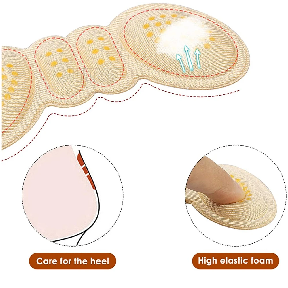 6 Pairs Heel Insoles Pads for Women High Heel Shoes Adhesive Liner Grip Heels Protector Sticker Foot Pain Relief Care Insert Pad for shoe insoles heel patch insole heel protector heel protector pads heel insoles heel cushion insole