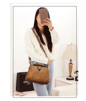 

Fashion women bag spring summer new matte retro handbag ladies wild shoulder bag messenger bag handbag