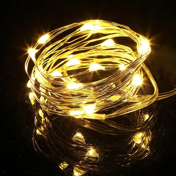 

10/20LED Lighting Light String Home Holiday Christmas Decor Fairy Lights Battery Powered IP44 Waterproof Mini Night Lamp Strip