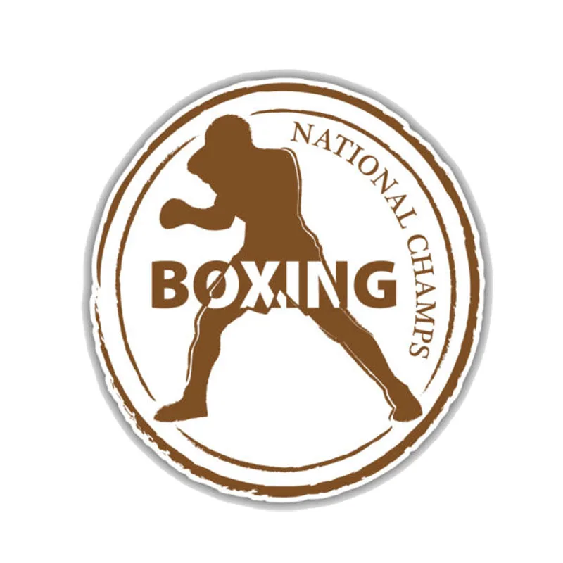 

Personality Boxing Retro Passport Stamp Car Sticker Window Decoration Windshield High Quality Vinyl Scratches Waterproof PVC
