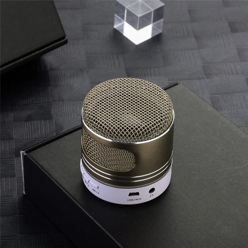 Мини Bluetooth динамик светодиодный портативный беспроводной динамик плеер USB светодиодный светильник радио музыка звуковая колонка для телефона#2