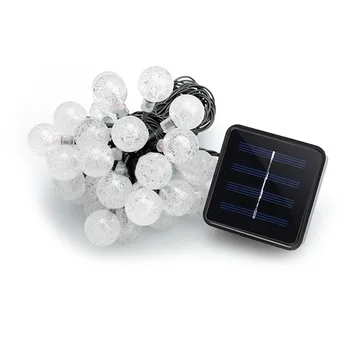 

30 LEDs Ball Solar String Lights Outdoor Global Lights 30 LED Bubbles Crystal Ball Fairy Decoration Christmas Party Home Lawn