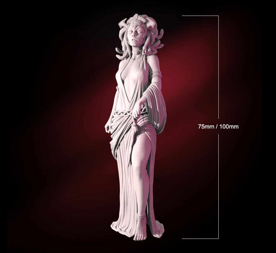 Details about   1/32 Resin Figure Model Kit Curse Princess Queen Medusa unpainted unassembled
