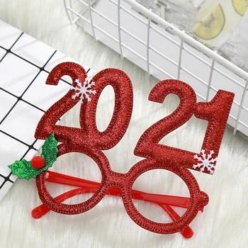 

Christmas Decorations Merry Christmas Santa Claus Snowman Frame Glasses Kids Toy Christmas Party Decorations New Year Decor