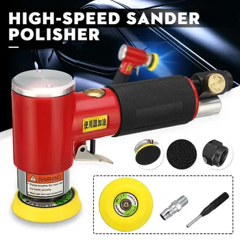 

High-speed Polishing Machine Pneumatic Car Polisher Sanding Buffing Machine Speed Adjustable Waxing Power Tools Car Accessories