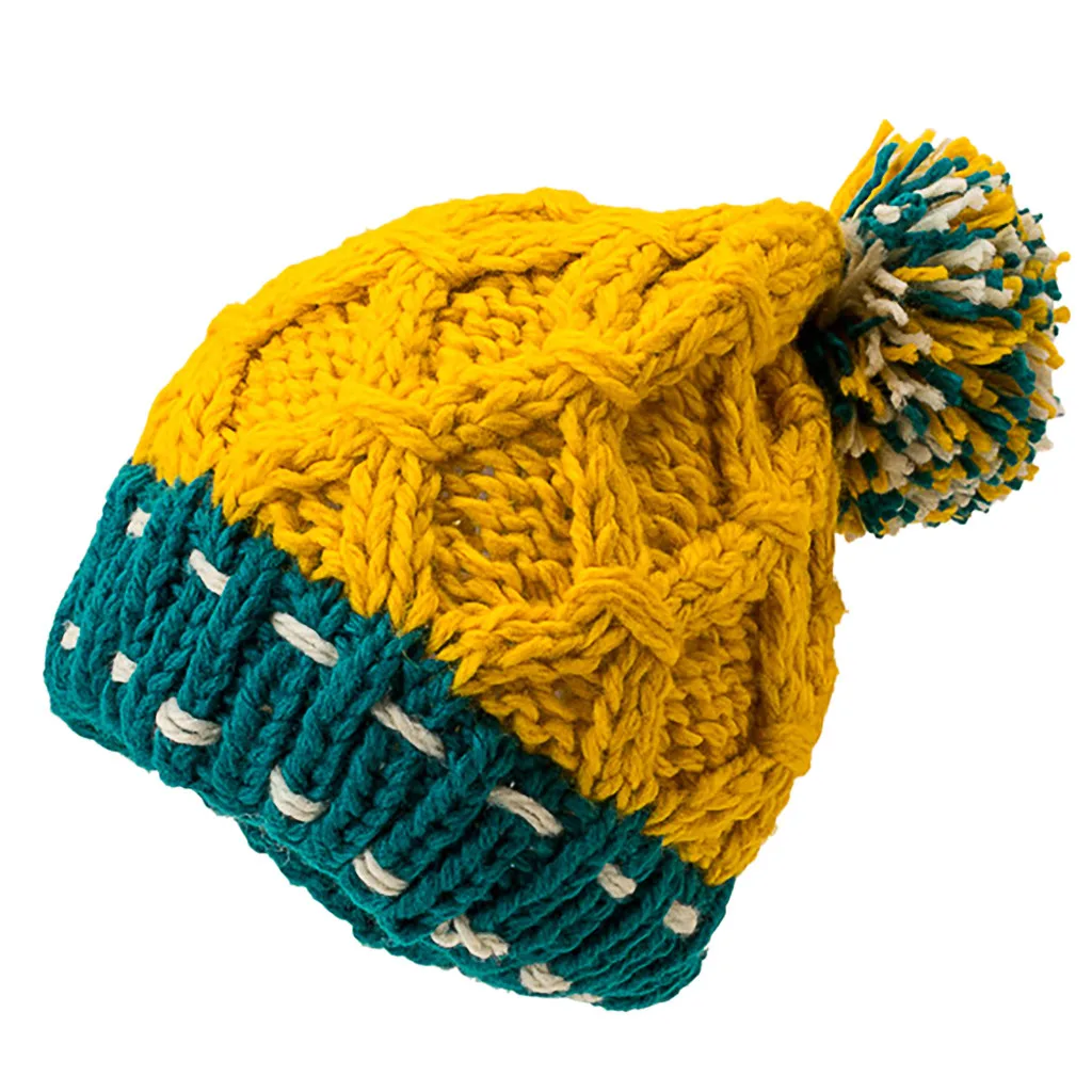 Женская осенне-зимняя вязаная шапка Skullies Beanies, модная, универсальная, для офиса, простая, с ветровым стеклом, милая, толстая, теплая, подходящая по цвету