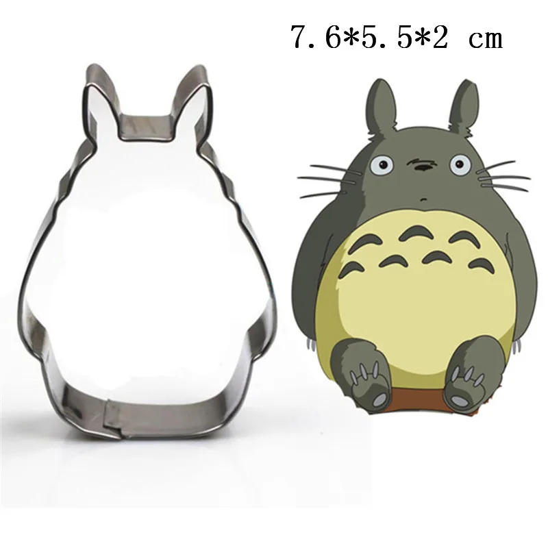 Joy-Enlife 1 шт. форма для печенья в виде единорога, формочки для печенья на день рождения из нержавеющей стали, кактус, альпака, лама, формочки для выпечки в виде животных на день рождения, инструменты DIY - Цвет: Totoro