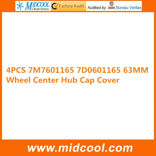

4 PCS High Quality Wheel Cap for 63MM 7M7601165 7D0601165