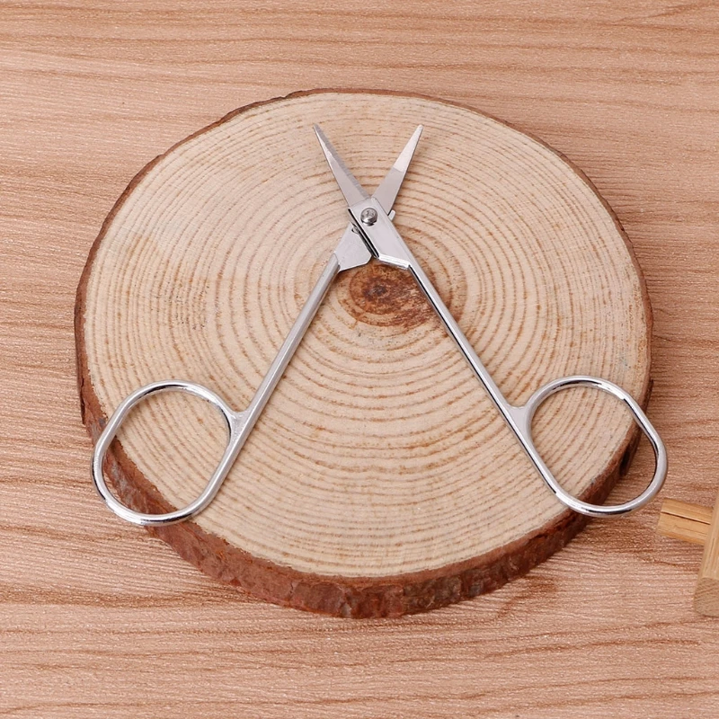 Stainless Steel Small Eyebrow Nose Hair Scissors Cut Manicure Facial Trimming