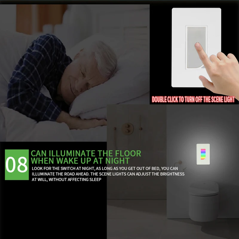 Lonsonho US Smart Wifi переключатель сценический светильник переключатель Tuya Smart Life App беспроводные Контрольные переключатели Alexa Google Assistant
