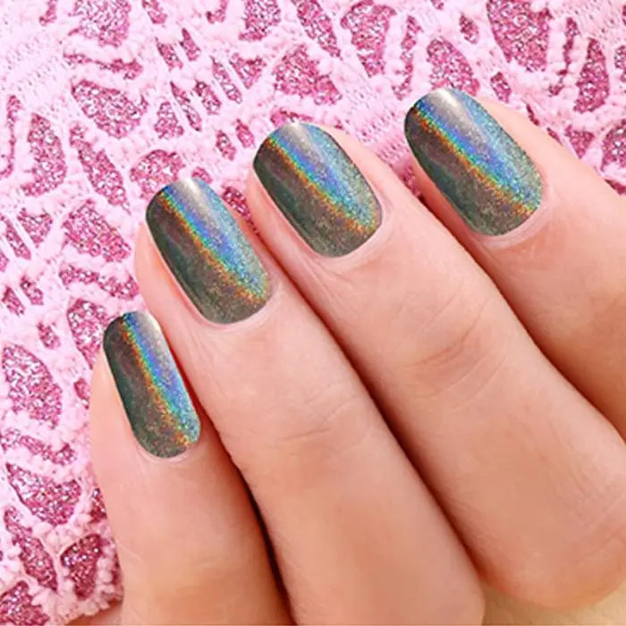 2g для зеркальных ногтей Блеск порошок пигмента с Nailbrush ногтей маникюр Гель-лак хром пигмент украшения JS11