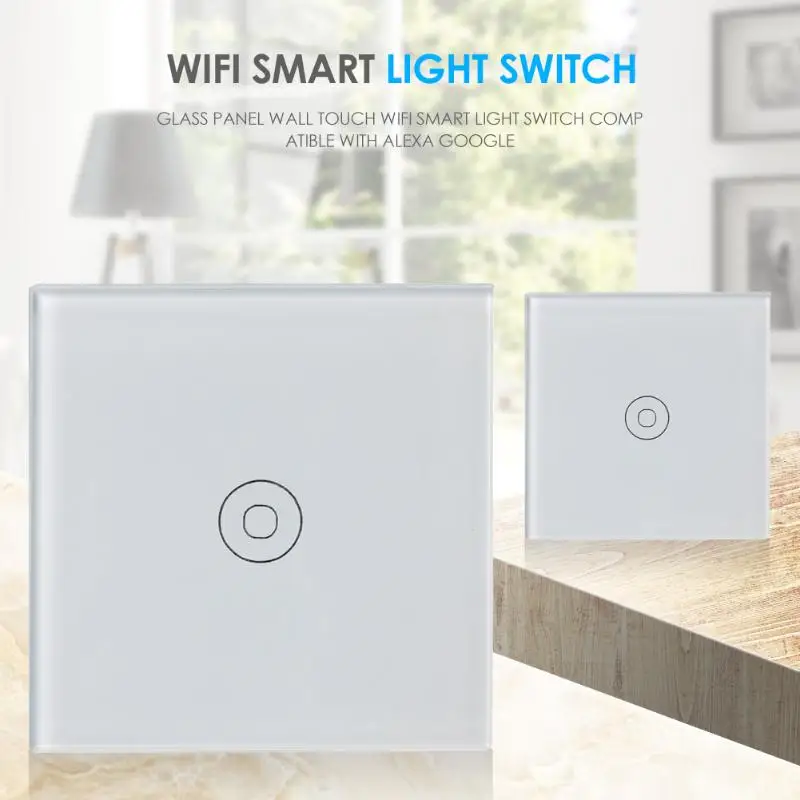 

APP Remote Control Touch Wall Switch Excellent Craftsmanship Well Durability WiFi Smart Light Switch Compatible with Alexa Googl