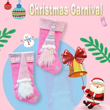 

1pcs The New Christmas Stockings Gift Bag Fashion Christmas Decorations Christmas Tree Decoration Supplies festival home decor