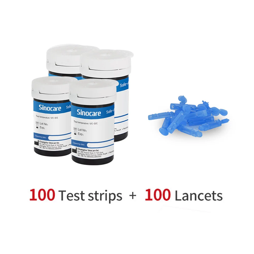 100 Strips Lancets Accu, глюкометр для измерения уровня сахара в& Тесты полоски и Ланцеты 50/100 шт комплект глюкометра для диабетиков измеритель уровня сахара в крови для диабетиков Тесты er - Цвет: 100 Strips Lancets