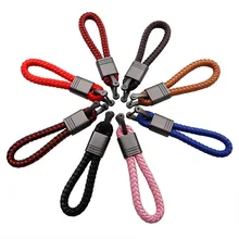 Автомобильный держатель для ключей из натуральной кожи, небольшой подарок, EDC, ключница, держатель ключа кошелечного типа