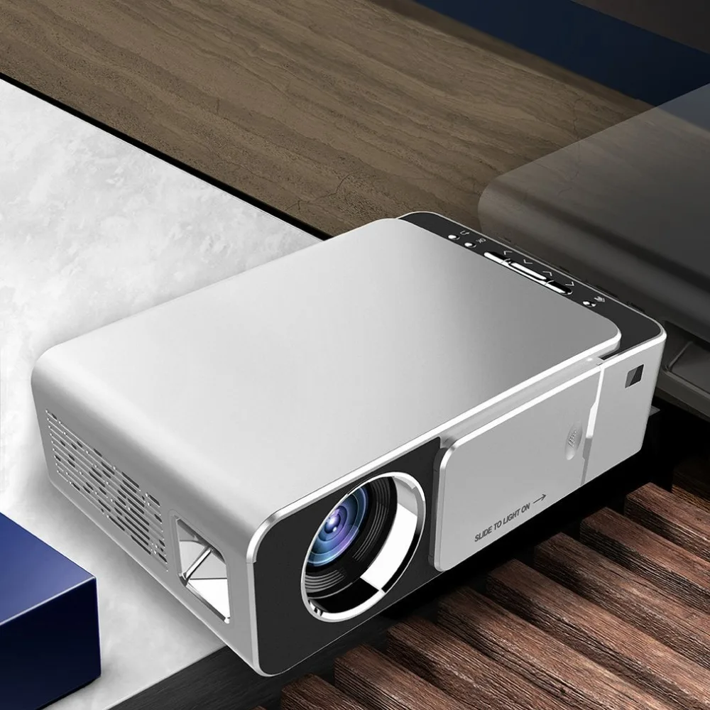 Cinema em Casa Projetor Lumens Portátil Hdmi Usb Suporte 4 k 1080p Proyector Beamer t6 Led hd 3500 Mod. 173933 4 T6 led projetor hd 3500 lumens portátil