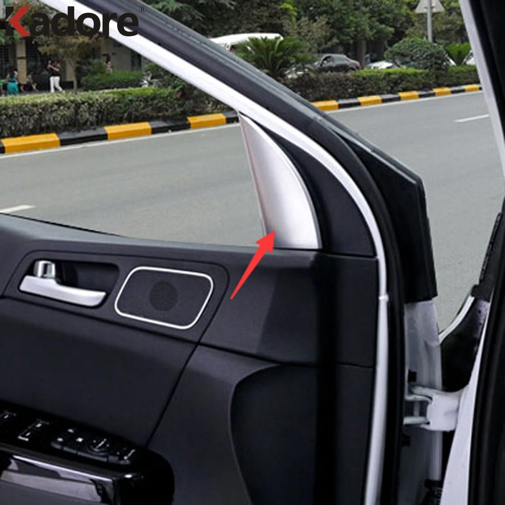 

For KIA Sportage 2017 2018 ABS Matte Front Window Trim Interior Triangle Cover Moulding Car Cover Decoration Accessories