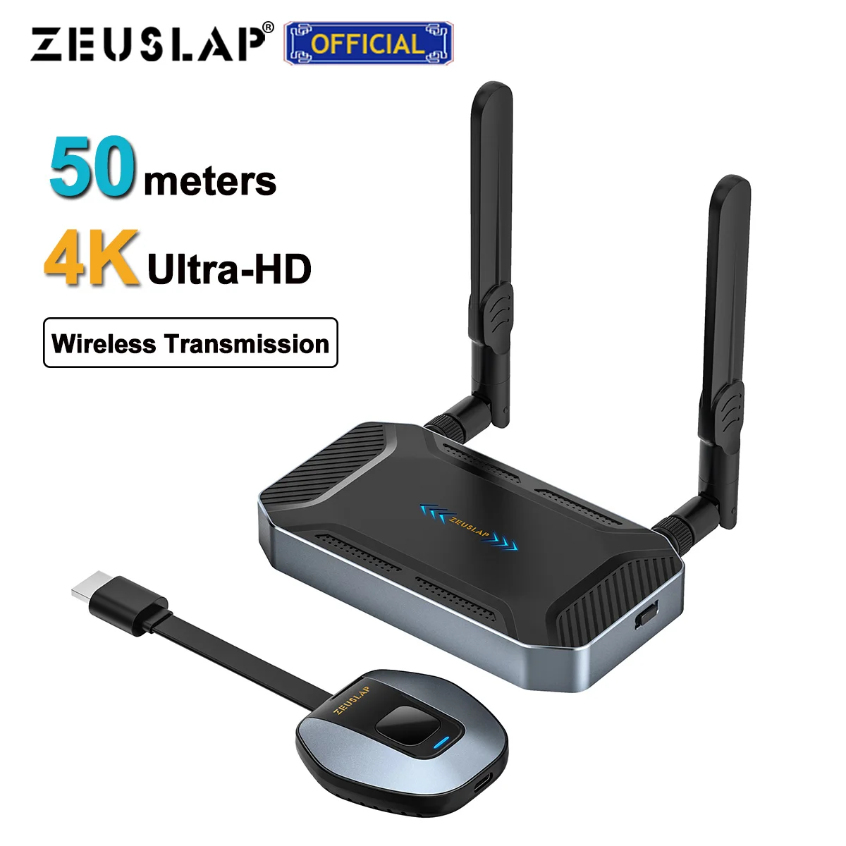 50Meters Wireless HDMI-Compatible Adapter Transmitter Receiver Mirascreen Display Dongle for Phone PC PS4 Laptop Macbook Pro | Электроника